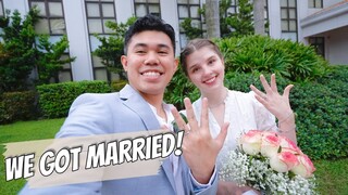 OUR WEDDING DAY! Filipino + Lithuanian Civil Wedding Ceremony | Whole Day Vlog |