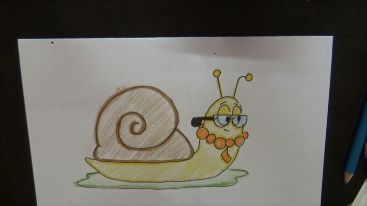 Draw Cartoon future Snail