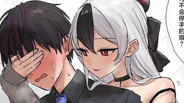 Group friends hanging pictures