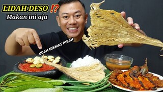 MUKBANG JENGKOL MUDA MENTAH SAMBAL TERASI MENTAH IKAN ASIN TERONG BALADO RUJAK PETAI SAYUR ASEM