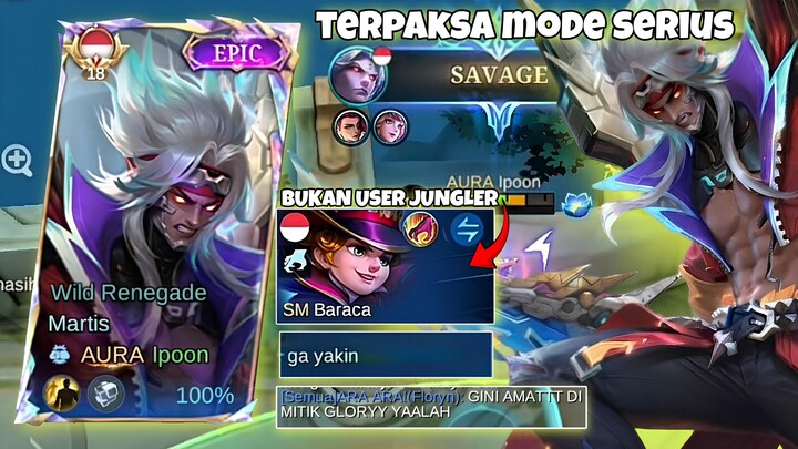 ROLE JUNGLE TAPI SIKAWAN GAPERNAH PAKE JUNGLER TERPAKSA MARTIS GUA HARUS MENYALA