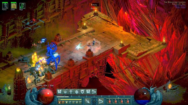 Diablo II Resurrection Necromancer Boss Battle Gameplay Hell Difficulty