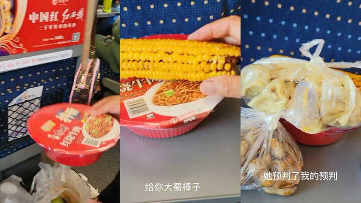 Pria naik kereta cepat ajak ibunya ke kota, sang ibu bawa ‘supermarket mini’ kemana-mana, tak beri s