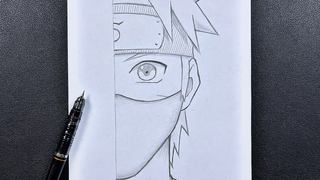 ร่างอนิเมะง่ายๆ วิธีการวาด Naruto Uzumaki สวมหน้ากากทีละขั้นตอน