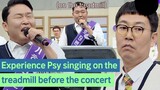 PSY singing with a full-fledged face 🤣