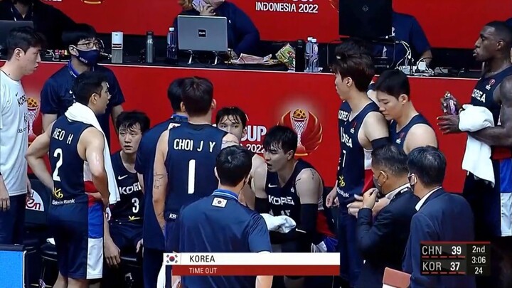 China vs Korea FIBA ASIA CUP 220712