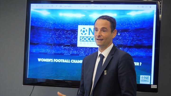 Gregoire Akcelrod, FIFA Agent, in the European Parliament on the Soft Power of Women Football.