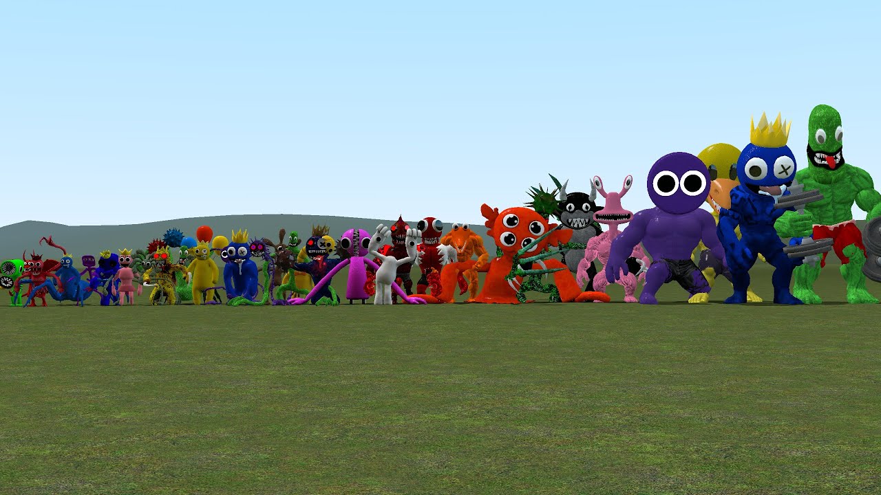 WHICH ROBLOX RAINBOW FRIENDS IS STRONGEST In Garry's Mod! - BiliBili