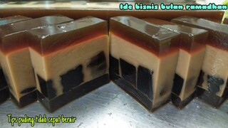Resep Puding Cincau Kopi Cappucino Beserta Tips Agar Puding Tidak Mudah Berair
