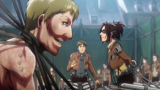 Allen successfully joined the Survey Corps and learned about the research on Titans from Hange.