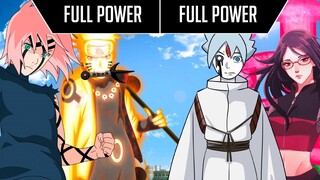 Who is Strongest - Naruto & Sakura vs Boruto Sarada