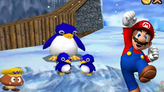 Super Mario 64 DS HD 150 Stars COURSE 4 Cool Cool Mountain