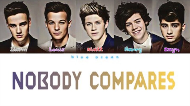 One Direction - Nobody Compares (Color Coded - Lyric) (slowed)