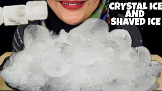 ASMR ICE EATING | CRYTAL ICE AND SHAVED ICE | MAKAN ES BATU KRYTAL DAN MAKAN ES SERUT|ASMR INDONESIA