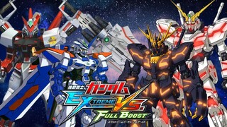 Gundam Astray Red Frame & Blue Frame vs Gundam Unicorn & Banshee [MSG Extreme vs Fullboost]