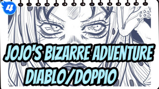 [JoJo's Bizarre Adventure/Tablet Drawing] Diablo And Little Doppio (Line Draft)_4