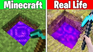 Realistic Minecraft | Real Life vs Minecraft | Realistic Slime, Water, Lava #306