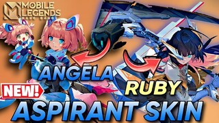 NEW RUBY AND ANGELA ASPIRANT SKIN | MLBB NEW SKIN