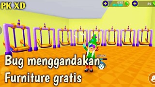 Bug menggandakan Furniture gratis di PK XD Update Musim Salju atau Event Natal