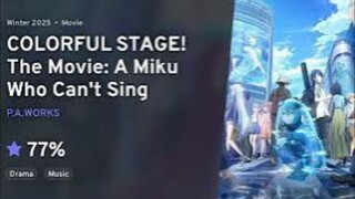 Colorful Stage! The Movie: A Miku Who Can't Sing English Sub | REACTION