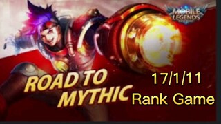 MLBB / X-BORG/ RANK GAME Road to Mythic/ intense fighting / 17-1-11