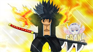 A FIREY BATTLE! HUGE LOGIA DEVIL FRUIT WAR IN GRAND PIECE ONLINE