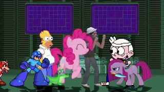 AN Mugen Request #1685: Homer, Megaman, Pinkie Pie VS Lincoln Loud, Pinkamena, Don Ramon