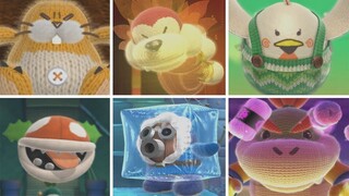 Yoshi's Woolly World - All Bosses (Boss Tent)