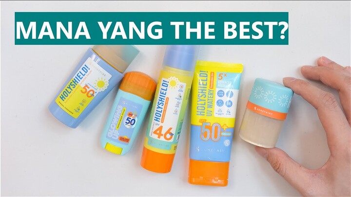REVIEW TERLENGKAP! Somethinc Holyshield! Sunscreen Serum, Stick, Mist, Gel, Powder SPF.