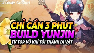 Chỉ Cần 3 Phút Build YunJin Hiệu Quả! Build Nhanh YunJin Từ Vũ Khí, Bộ Thánh Di Vật Genshin Impact