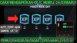 CARA CEPAT MENDAPATKAN XP UNTUK NAIK LEVEL AKUN FC MOBILE TERBARU || CARA CEPAT NAIK LEVEL FC MOBILE