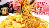 Asmr Mie Sedaap Korean Spicy Chicken + Potabee Potato Chips | Asmr Indonesia