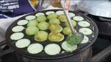 Coconut Pancake with Pandan Flavor | Thai Street Food