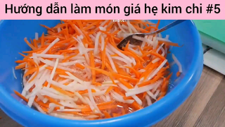 Hướng dẫn làm món giá hẹ kim chi #5