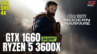 Call of Duty: Modern Warfare 2019 | Ryzen 5 3600x + GTX 1660 Super | 1080p, 1440p, 2160p benchmarks!