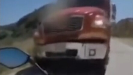 The young motorcycle-riding teen won’t run into the semi-truck-driving senior.