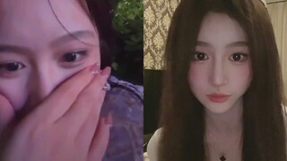 女网红直播与陌生男子私会，却被男友当场抓住，惊慌失措赶忙下播