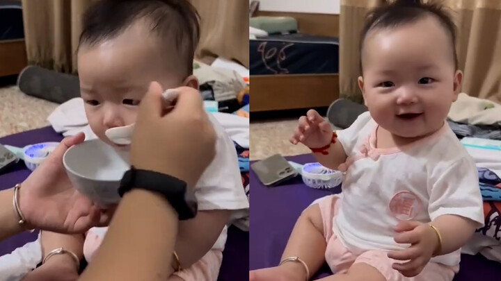 The child was fed medicine and was praised by everyone. He gradually forgot that he was taking medic