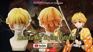 Zenitsu Wig Styling Tutorial - Demon Slayer