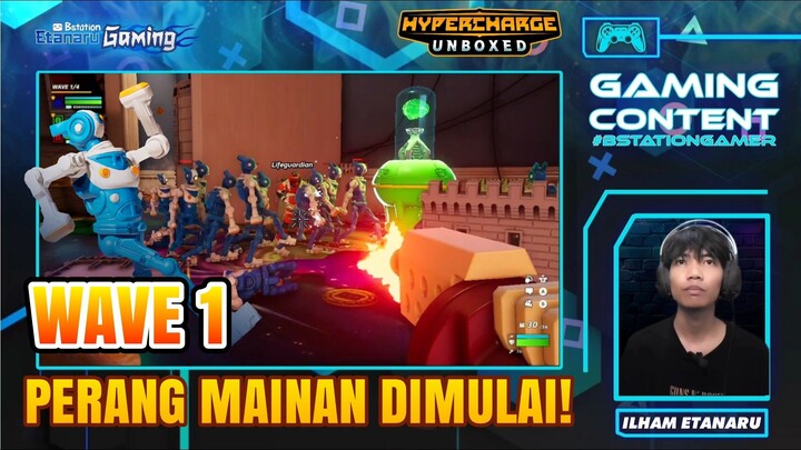 DISERANG ROBOT ROBOT JAHAT SAMPAI BENTENG LULUH LANTAK - WAVE 1 PERANG MAINAN DIMULAI HYPERCHARGE