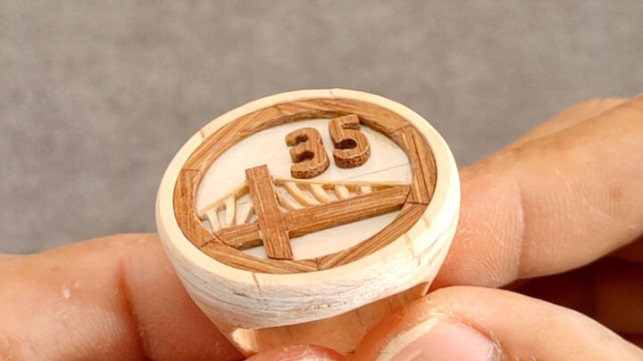 NBA championship rings made of ice cream sticks
