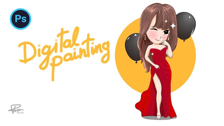 vẽ chibi - Digital painting | BonART