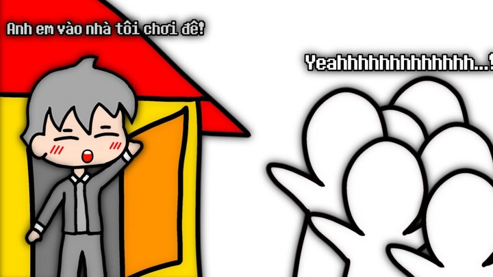Anh em vào nhà tôi chơi đê phiên bản MCPE | Thương GrayVN