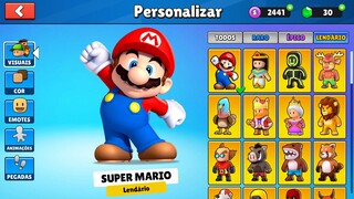 Liberando a skin do SUPER MARIO no Stumble Guys