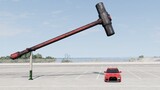Giant Hammer vs Cars | BeamNG.Drive
