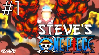 Steve's one piece - กำเนิดราชานักล่าปลาดิบ #1