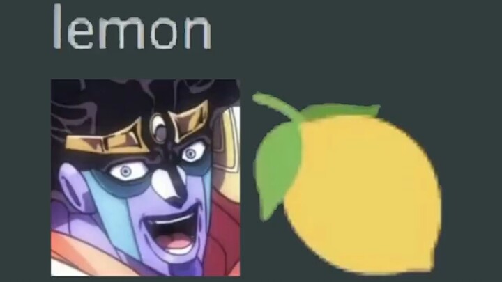 Animasi|JoJo's Bizarre Adventure-Jotaro Kujo Makan Lemon