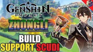 NUOVO SET ARTEFATTI PER LA MIGLIORE BUILD PER ZHONGLI! [GENSHIN IMPACT ITA 1.5]