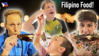American's try traditional Filipino Street Food | Mactan Island, Cebu