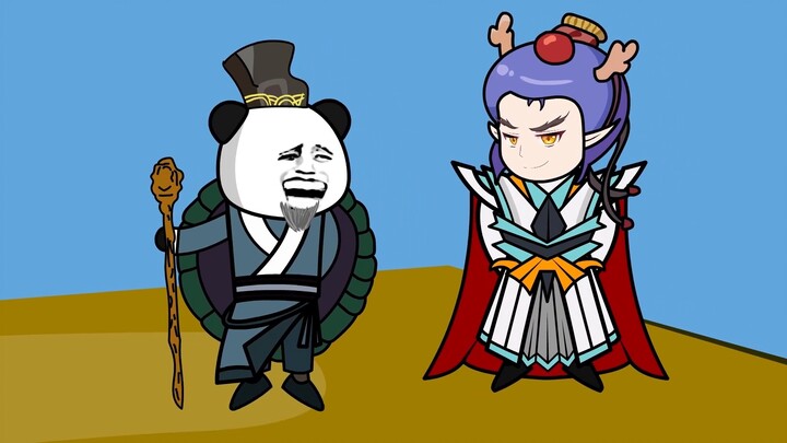 The Dragon King of the East Sea attacks Japan (The little turtle monster fights Mario).